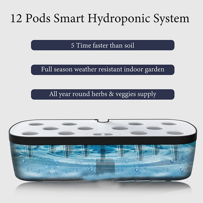 Smart Hydroponic Gardening System - 6Plant/12Plant