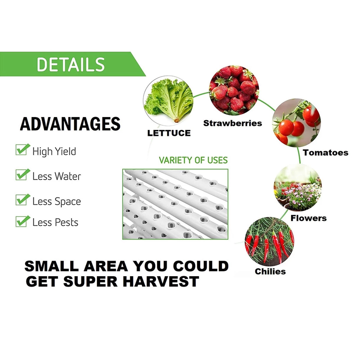 Hydroponics Growing System - 108 Plants/3-Layer (Premium)