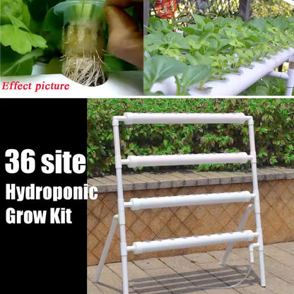 Hydroponics System - 36 Holes/4 LAYERS - PVC Pipe