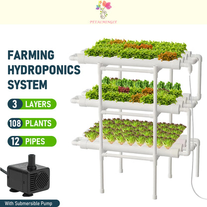 Hydroponics Growing System - 108 Plants/3-Layer (Premium)