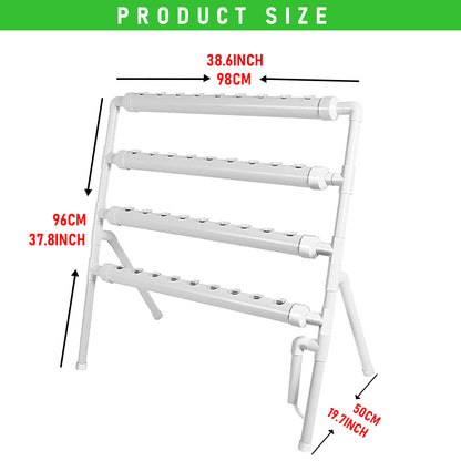 Hydroponics System - 36 Holes/4 LAYERS - PVC Pipe